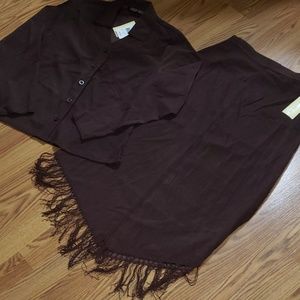 🆕️wt Canyon Road 2 piece fringe skirt outfit